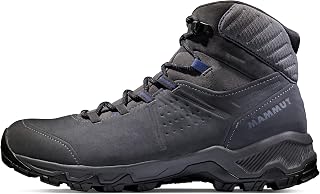 Mammut Men’s Mercury IV Low GTX Hiking Shoes, Titanium-Hot Red, Vibram Sole, 3D Memo Foam, Day Hike Comfort