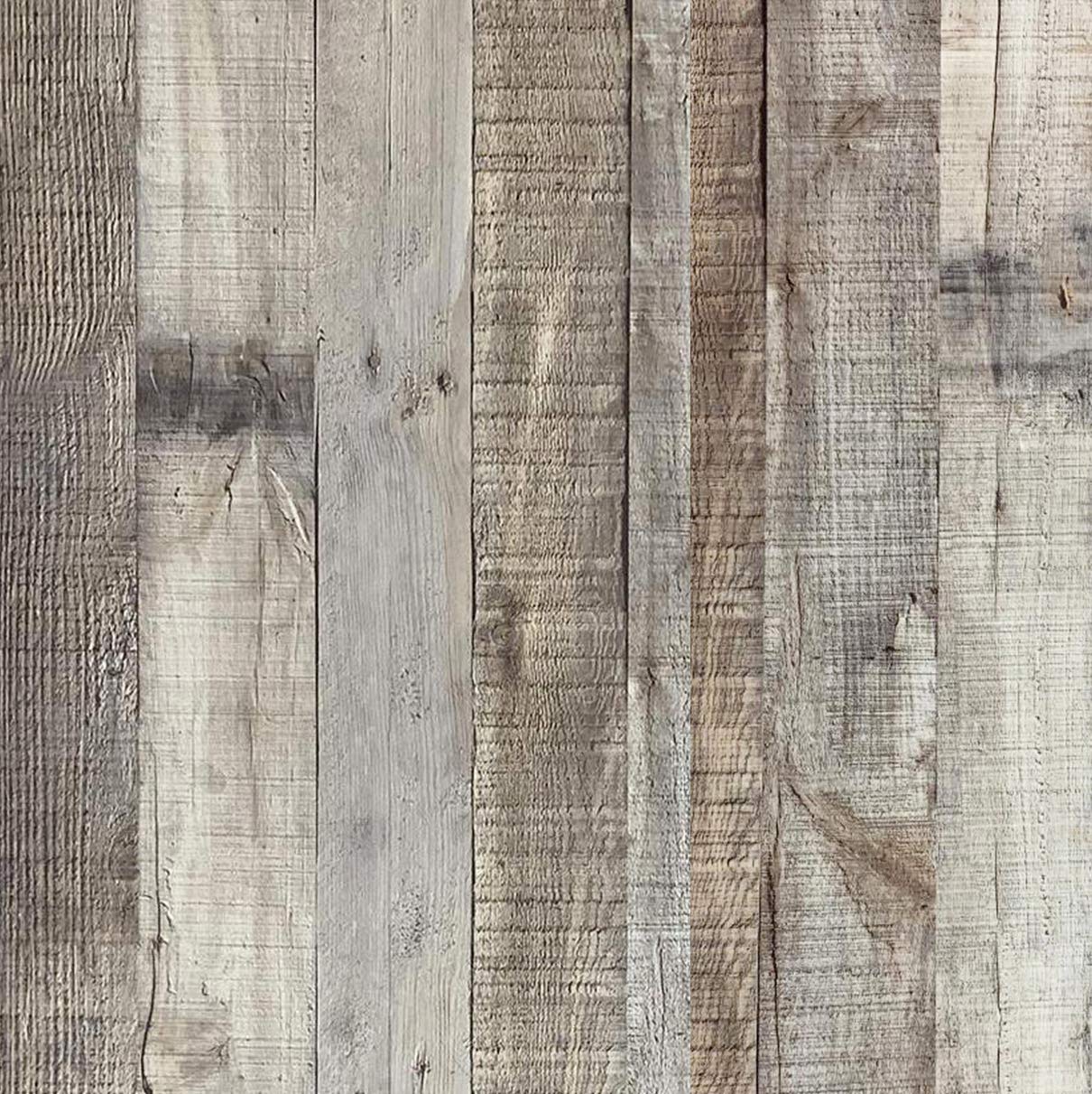 Qianglive Vintage Wood Wallpaper Rustic Wood Wallpaper Stick and Peel Self Adhes