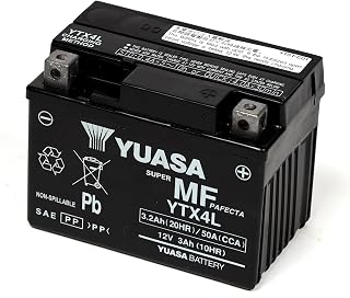 Yuasa YTX4L 12V 50 CCA High Performance AGM VRLA Motorbike Battery | High Performance, Maintenance Free, Durable, Efficient, Long-Life, Reliable