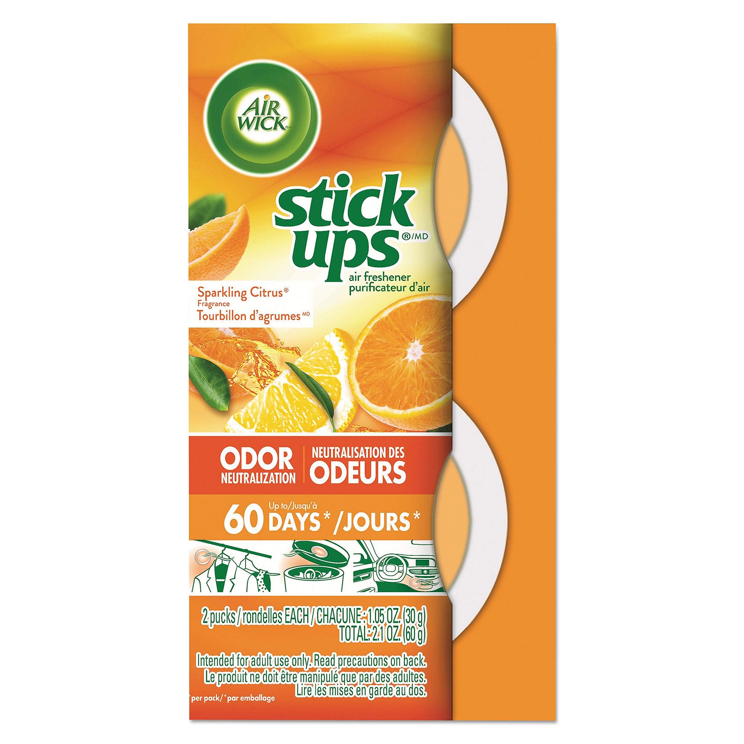 Air Wick Stick Ups Air Freshener, Sparkling Citrus, 2ct | Air Wick Stick Ups air