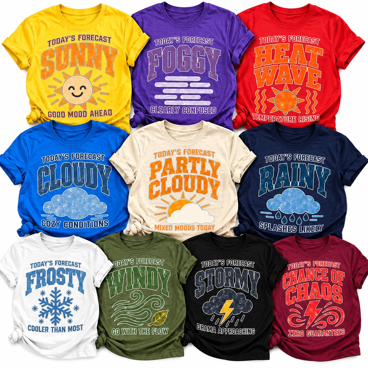 Weather Forecast Halloween Group Matching Shirt for Women Men Youth | Costume