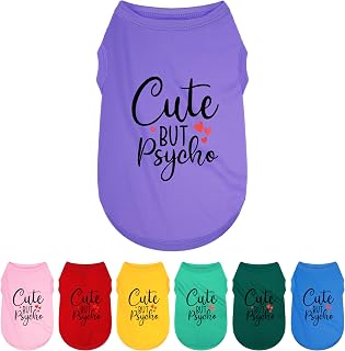 Keep Your Pup Hilarious and Cool Funny Printed Sleeveless Dog Tank Top - Ideal Apparel for Hot Days Purple S