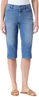 Gloria Vanderbilt Dalia Seam Skimmer Short with Side Slit Vents Standard Pantaloncini Donna