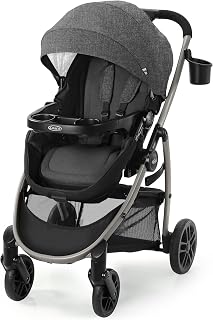 Graco Modes Pramette 3-in-1 Stroller, Redmond | 3 Modes: Infant Car Seat Carrier &amp; Pramette, Toddler Stroller; Reversible Stroller Seat; One-Hand Fold, Travel-Ready