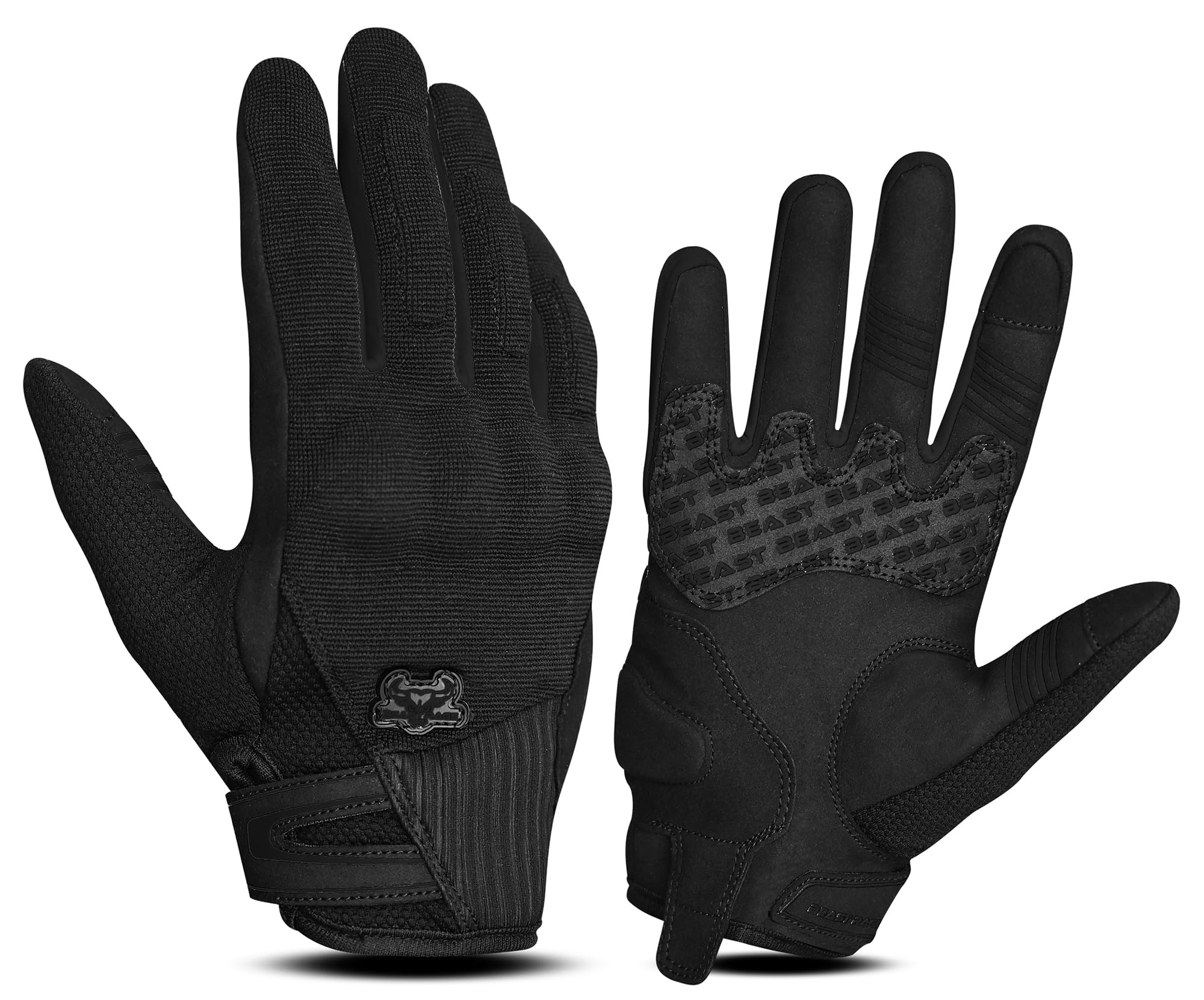 BEAST RAGE Summer Motorcycle Gloves - Breathable Touchscreen Riding Gloves for M