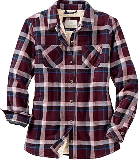 Legendary Whitetails フリースジャケットOpen Country Flannel Shacket Sherpa Lined Plaid Fleece Shirt Jacket Ladies Western Clothing Coatレディース