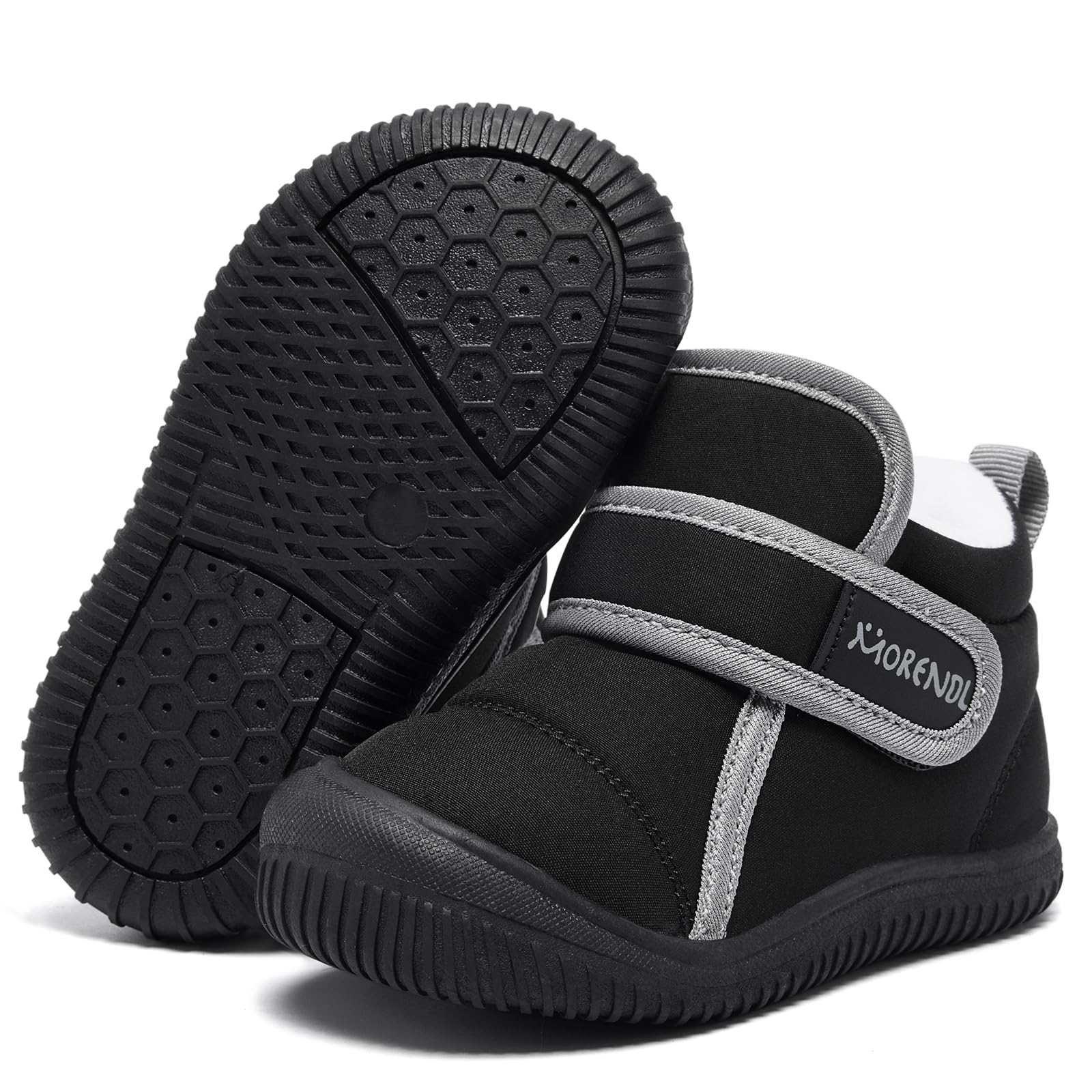 MORENDL Baby Winter Snow Boots for Infant Boys Girls Toddler Water-Resistant Fir