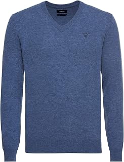 Gant Classic Cotton V-Neck Men's Jumper (Pack of 1)