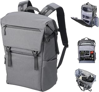 ハクバ HAKUBA カメラバッグ +SHELL シティG05AZ [ロールトップバックパック18(約18L) グレー]