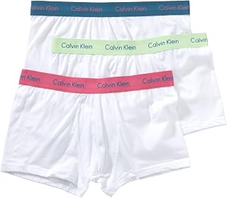 Calvin Klein Men's Boxer Shorts Trunks Cotton with Stretch Pack of 3