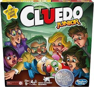 Cluedo Junior Board Game for Kids Ages 5+, Mystery Game with Classic Characters, Solve the Broken Toy Case, Family Game for 2–6 Players, Perfect Game For Families That Love Classic Games