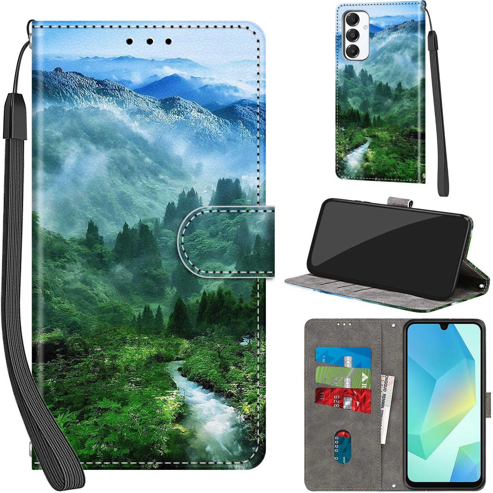 Cover for Samsung Galaxy A16 4G/5G Wallet Case Forest
