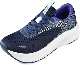 JACKSHIBO Mens Arch Support Shoes Wide Width Trainers Running Walking Athletic Tennis Orthopedic Plantar Fasciitis Workout Thick Sole