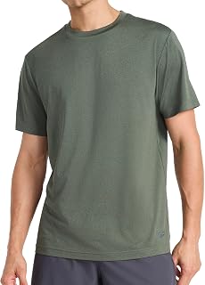 Reebok Men's Sonic Bolt Short Sleeve Crewneck T-Shirt, Standard Fit, Lightweight Cool Touch Jersey Fabric