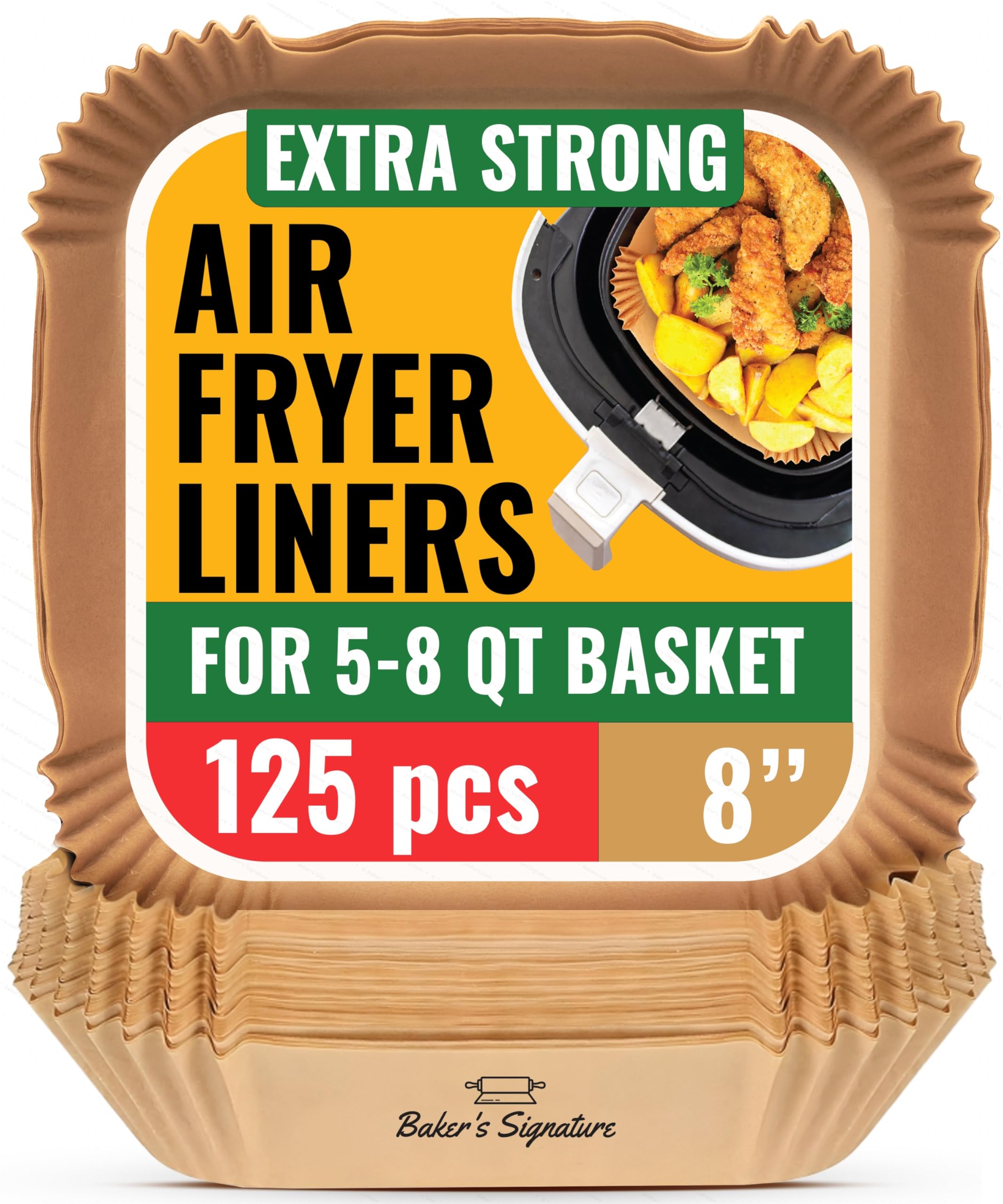 Air Fryer Liners Disposable, Unbleached Parchment Paper Baking Liners | Non-Stic