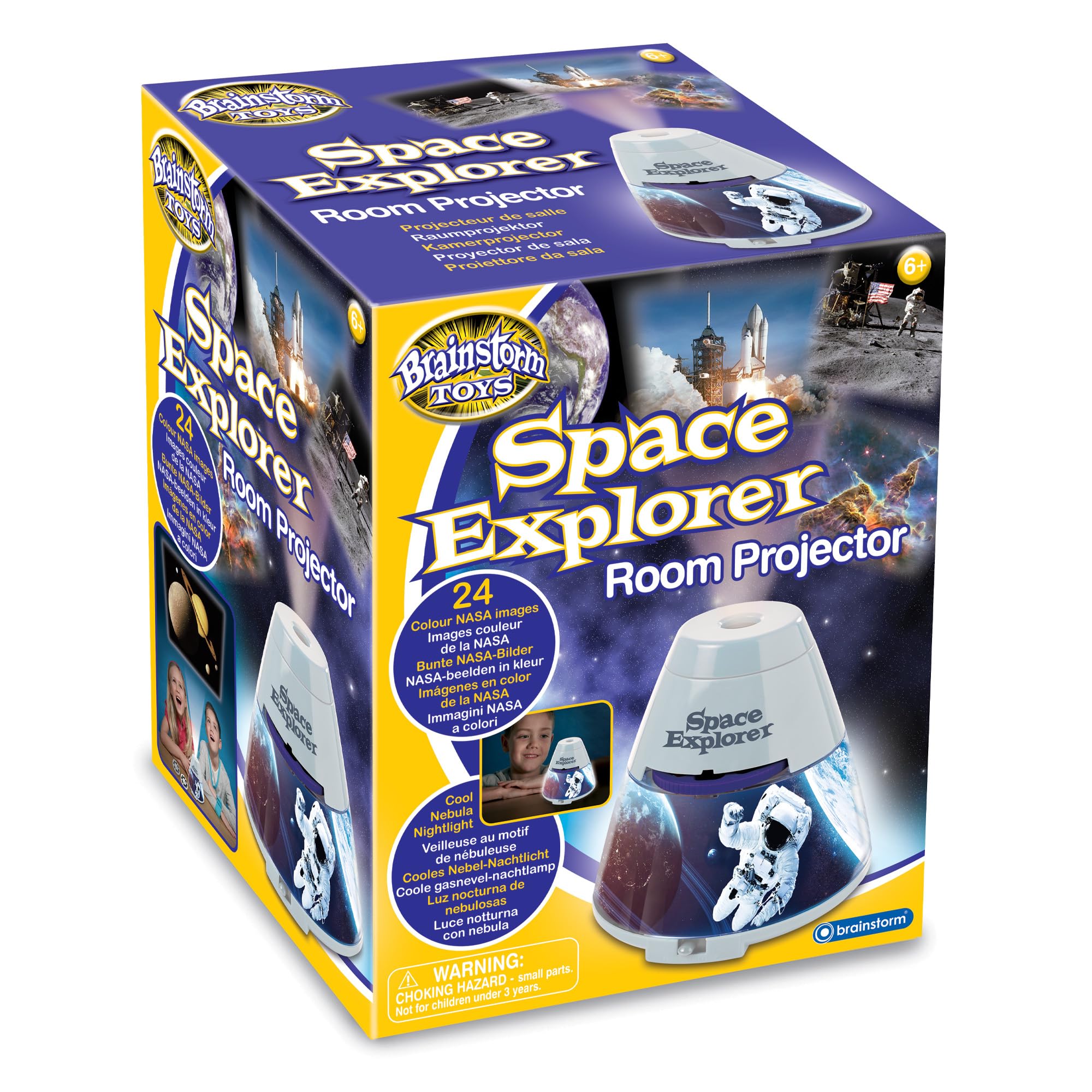 Brainstorm Toys: Space Explorer Room Projector - 24 NASA & Hubble Spacecraft Ima