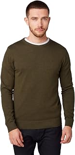 TOM TAILOR Men's Basic Knitted Jumper with Crew Neck