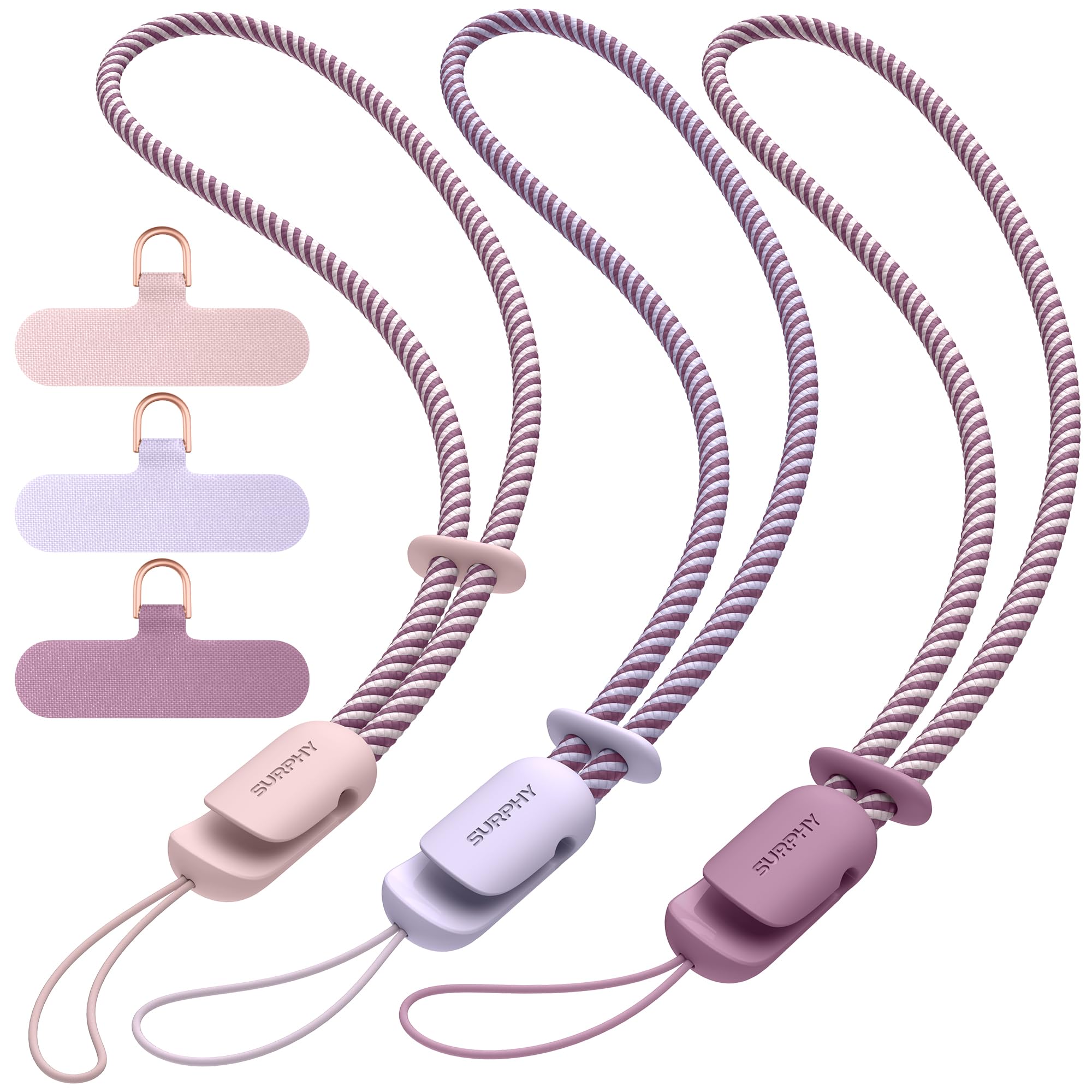 SURPHY 3 Pack Phone Wrist Strap, Phone Lanyard with Cellphone Tether Tab | Phone