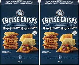 John Wm. Macy's Cheddar & Asiago Cheesecrisps, 127g (Pack of 2)