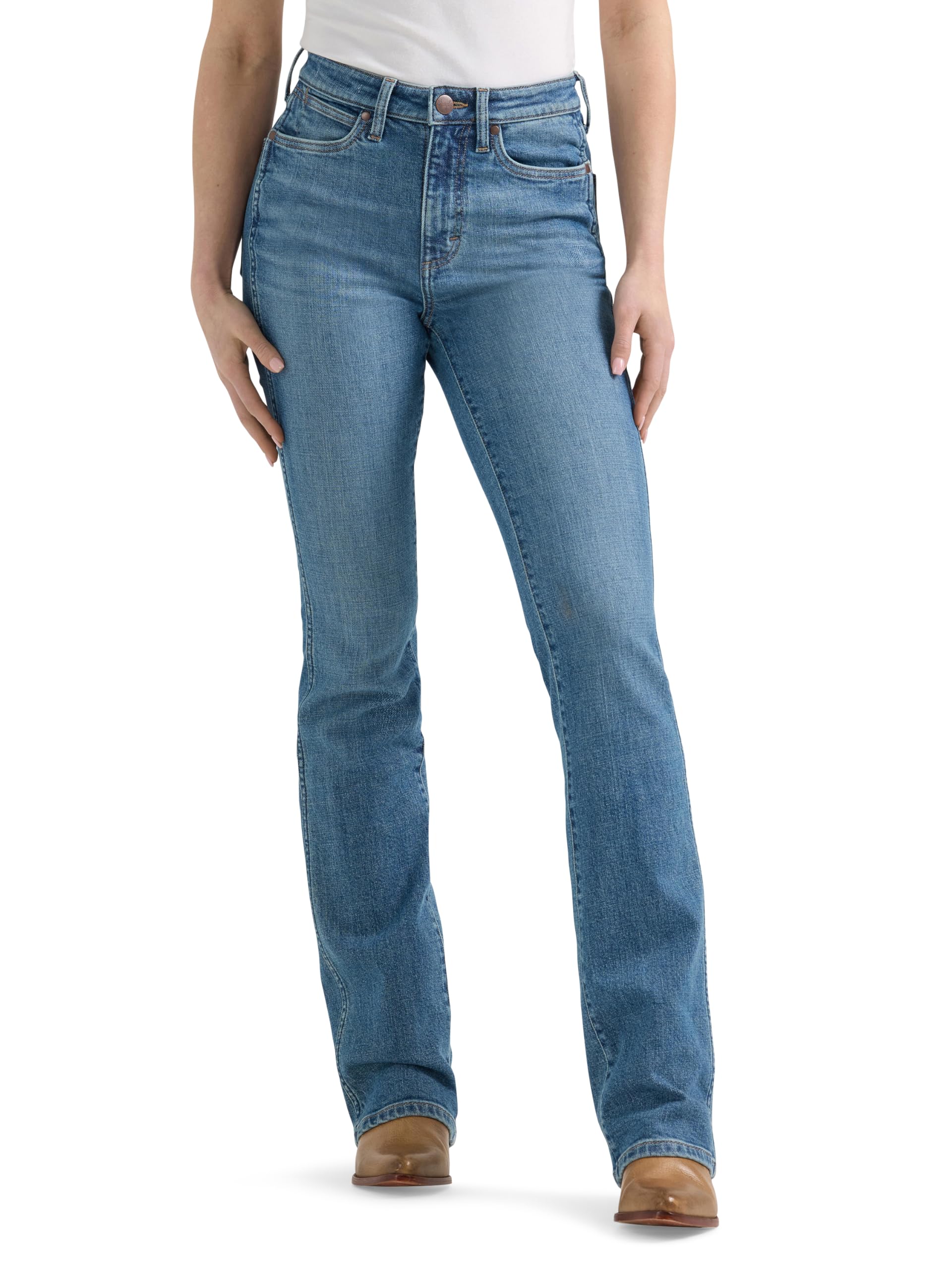 Wrangler Womens Western Women's Retro Bailey High-Rise Bootcut JeanJeans