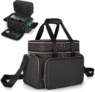Trunab Game Console Travel Bag Compatible with Xbox Series X, Black