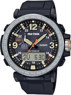 Casio Men's PRO TREK Stainless Steel Japanese Quartz Watch with Resin Strap, Black, 23.77 (Model: PRG-600-1CR)