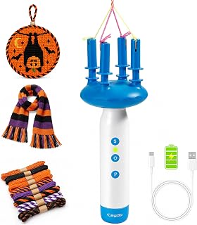 Caydo Cord Maker Fringe Twister Machine T1, Cording for Needlepoint &Sewing | Rechargeable & 2-Speed, Electric Cording Maker Tool, Portable Yarn Twister for Macrame, Knitting, Scarves, Blankets, Tassels