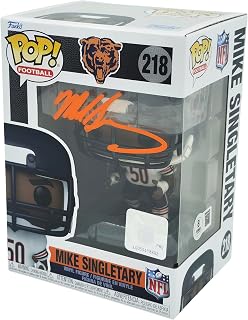 Mike Singletary Autographed F.u.n.k.o #218 FUNK.O Toy Figure Vinyl Figurine Beckett BAS Witness Stock #253287