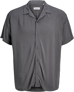 JACK & JONES Shirt Jjejeff Solid Resort Maglietta S/S SN Pls Uomo
