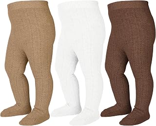 Baby Tights Cable Knit Leggings Seamless Cotton Stockings Pantyhose 0-5T | cotton rich, seamless toe, cable knit, skin-friendly, easy care, for flower girls, weddings, Easter, baby showers, Christmas