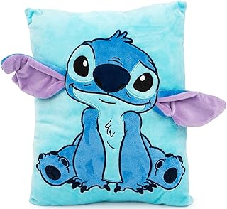 Disney Lilo & Stitch 3D Snuggle Pillow - Super Soft – Measures 15 Inches (Official Disney Product)