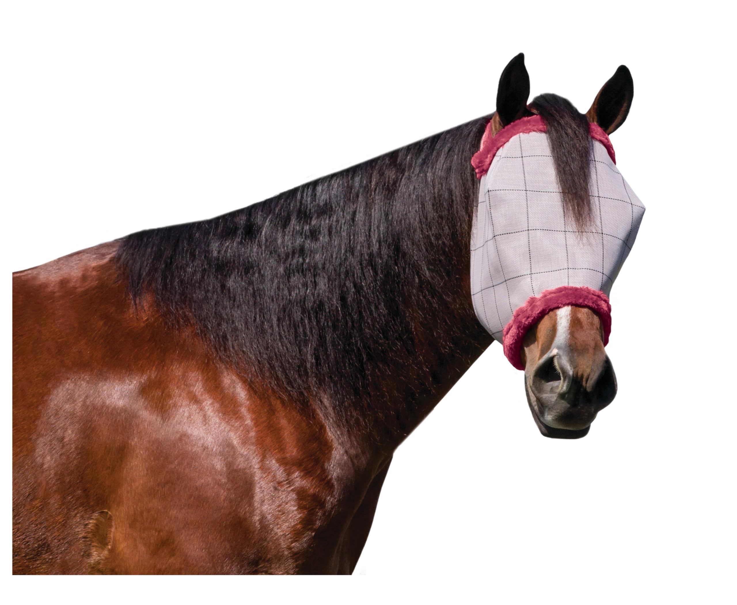 Farnam SuperMask II Horse Fly Mask Without Ears For Eyes, Regular Size | Bug mas