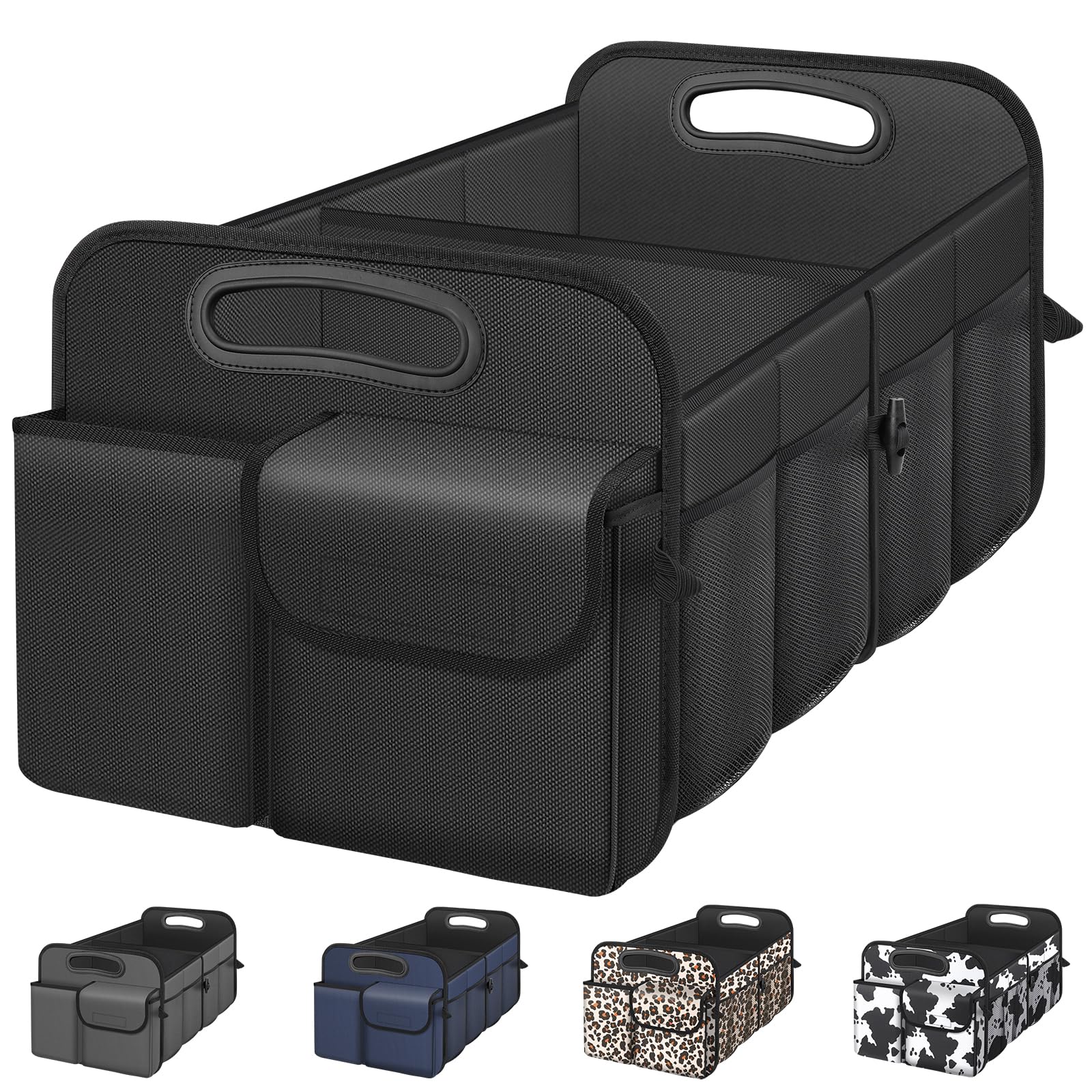 Femuar Car Trunk Organizer-Collapsible Car Storage for Suv/Jeep/Sedan | Large Ca