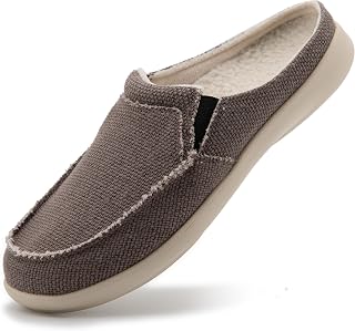 ADAX Men's Plantar Fasciitis & Pain Relief Orthotic Slippers with Arch Support (Size:US 7-US 14)