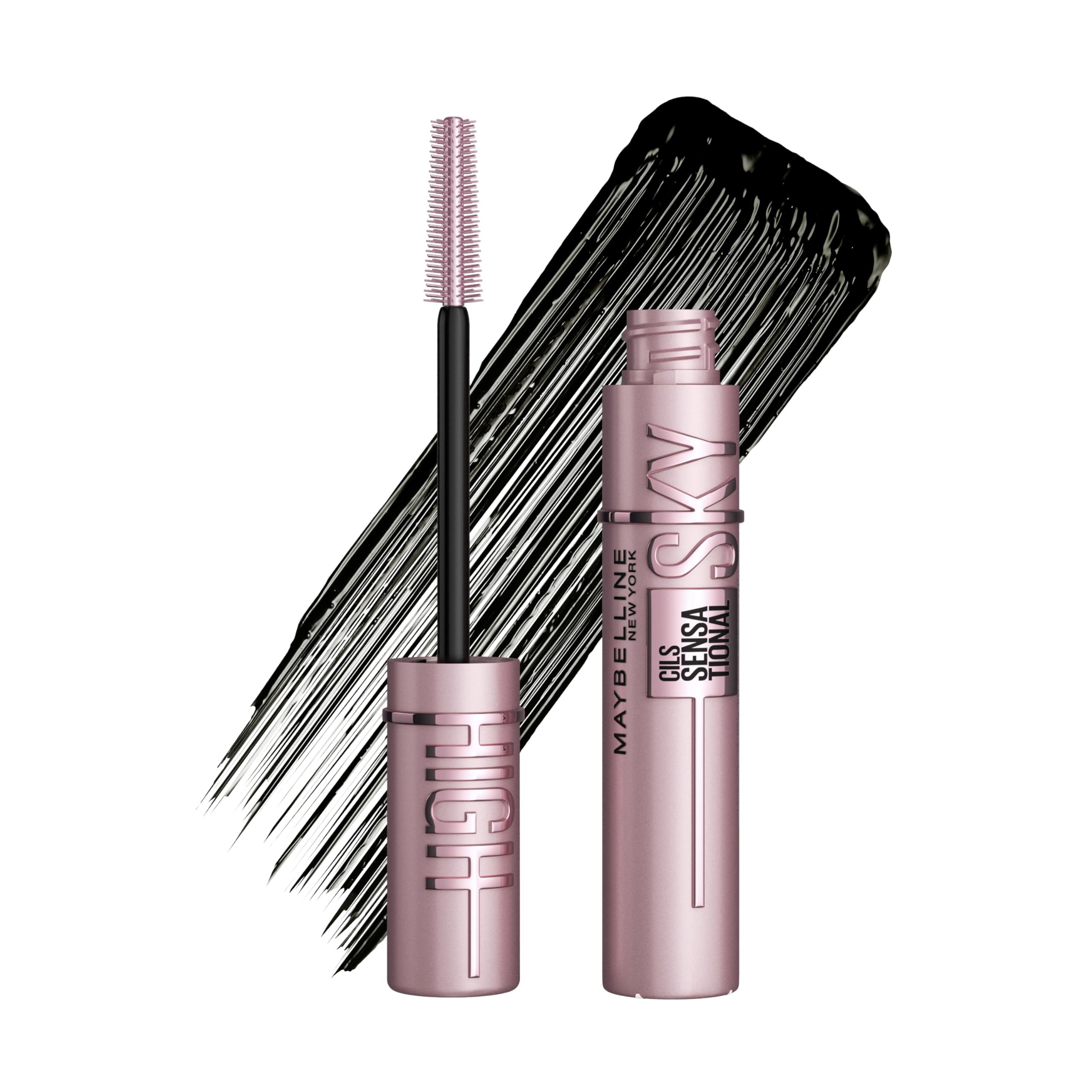 Maybelline New York Black Mascara for Extremely Long Eyelashes, Lash Sensational