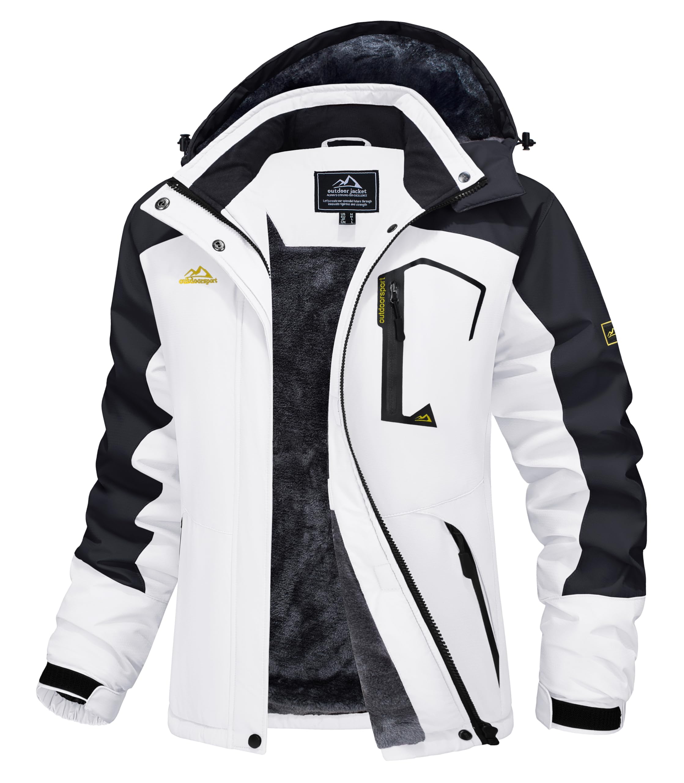 MAGCOMSEN Water Resistant Jackets for Women Winter Warm Coats Outdoor Hiking Cam