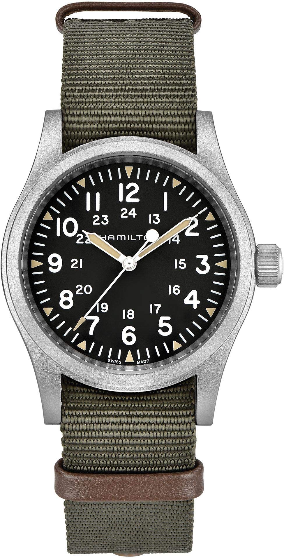 Hamilton Khaki Field Mechanical Men's Watch, 38mm Stainless Steel Case