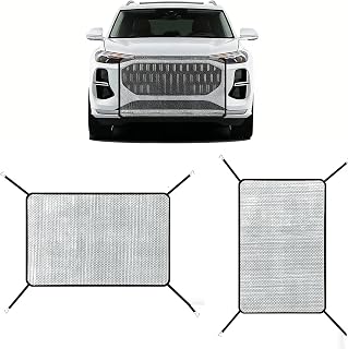 2 Pcs Car Grill Net,Protective Car Accessories for Front Bumper | Coverage Front Grill Cover with Mounting Hook,Protective Car Accessories for Front Bumper