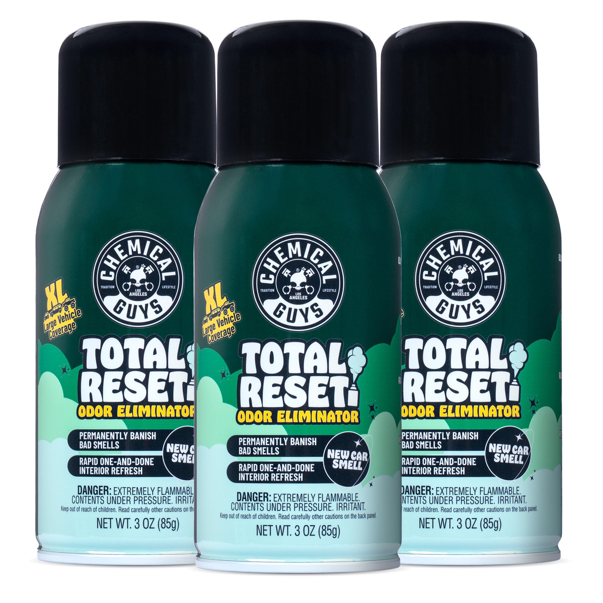 Chemical Guys, Odor Neutralizing Fogger 3 Pack, New Car Smell, 3 oz | Set-and-fo
