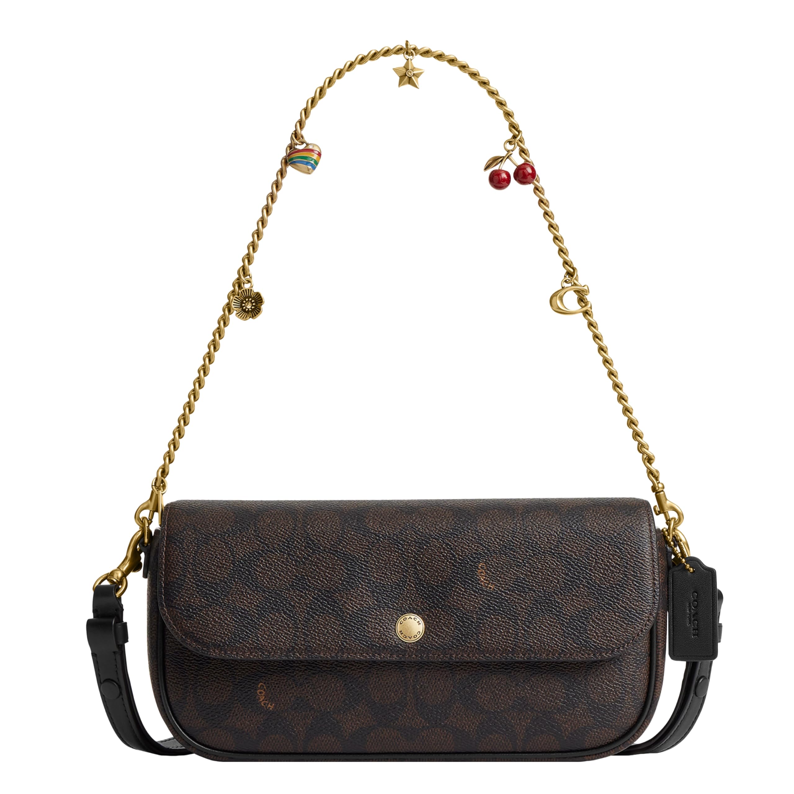 Coach Brook Flap Bag with Chain