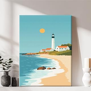 Framed Canvas Art Print Modern Ready to Hang Home Decor Landscape Wall Hanging Decor Painting Posters Artwork for Living Room Bedroom