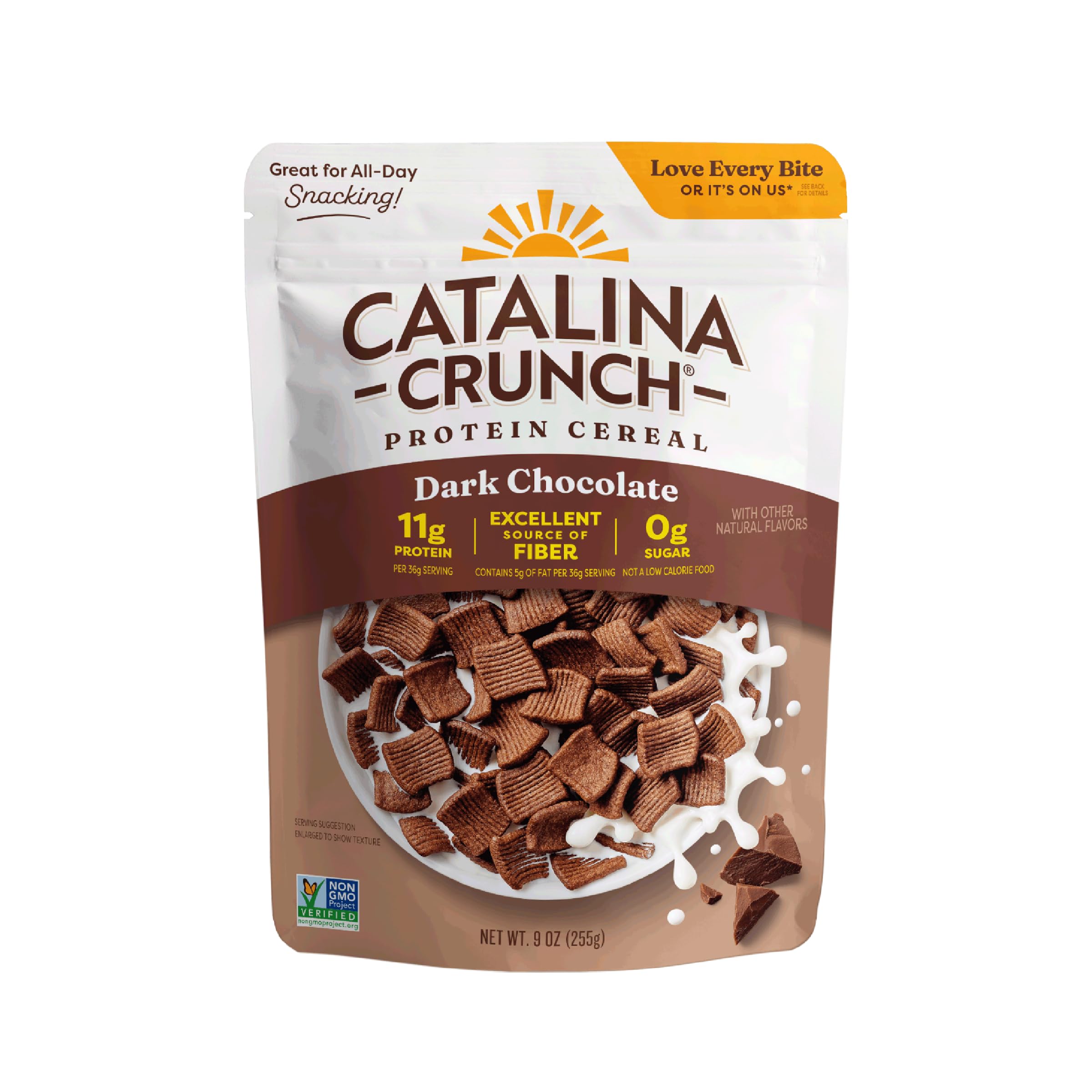 Catalina Crunch Protein Cereal, Dark Chocolate, 9 oz Bag (Pack of 1) | Sugar Fre