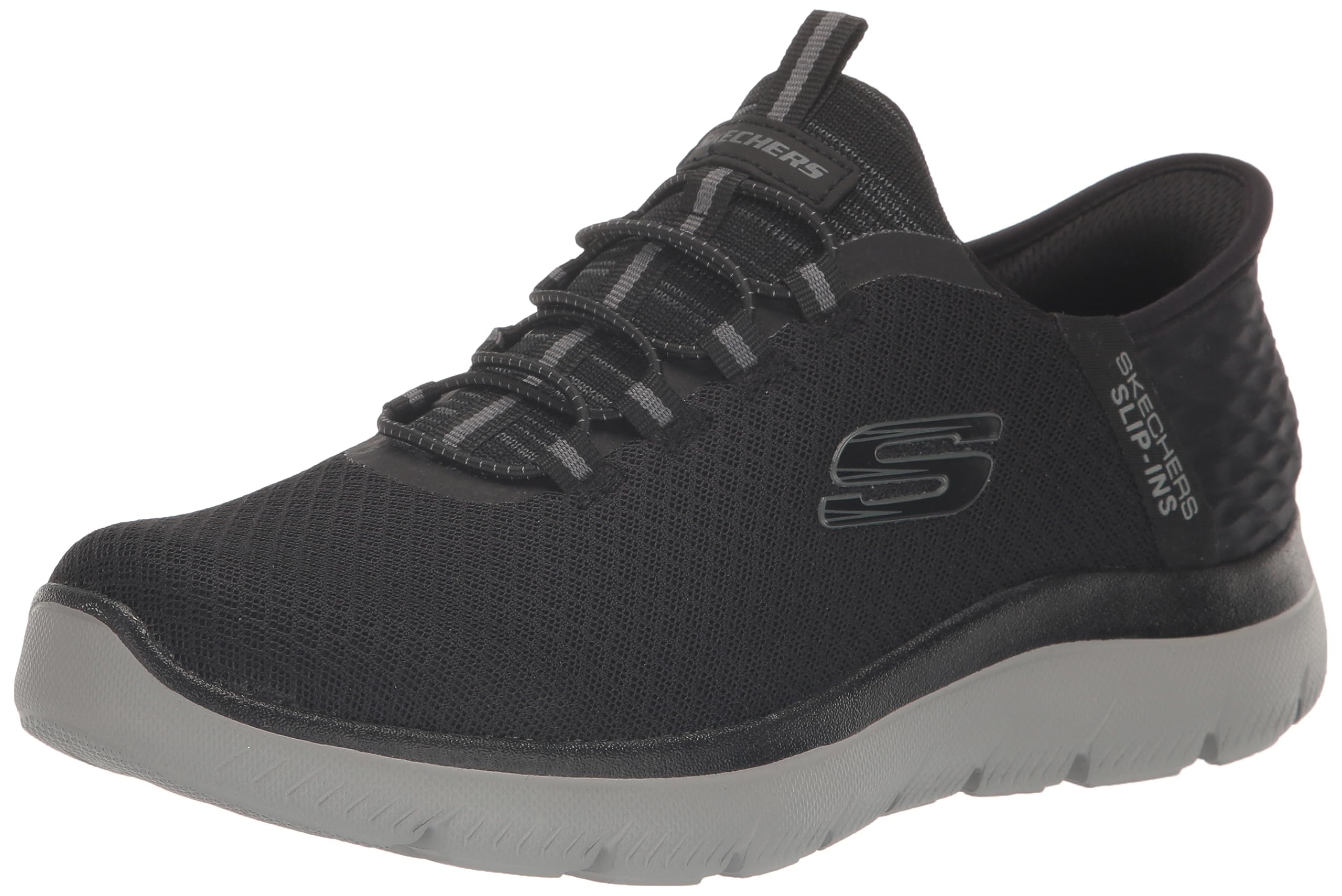 Skechers Uomo Slip-Ins Summits Scarpe da Ginnastica di Alta Gamma, Black/Black