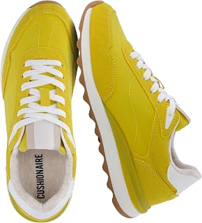 CUSHIONAIRE Women's Nylon Lace-up Kicks Sneaker + Comfort Foam, Wide Widths Available