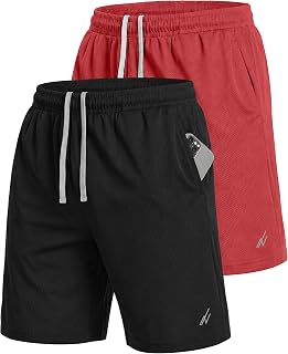 NY Threads Mens Quick Dry Lightweight Running Workout Gym Sports Shorts with Pockets