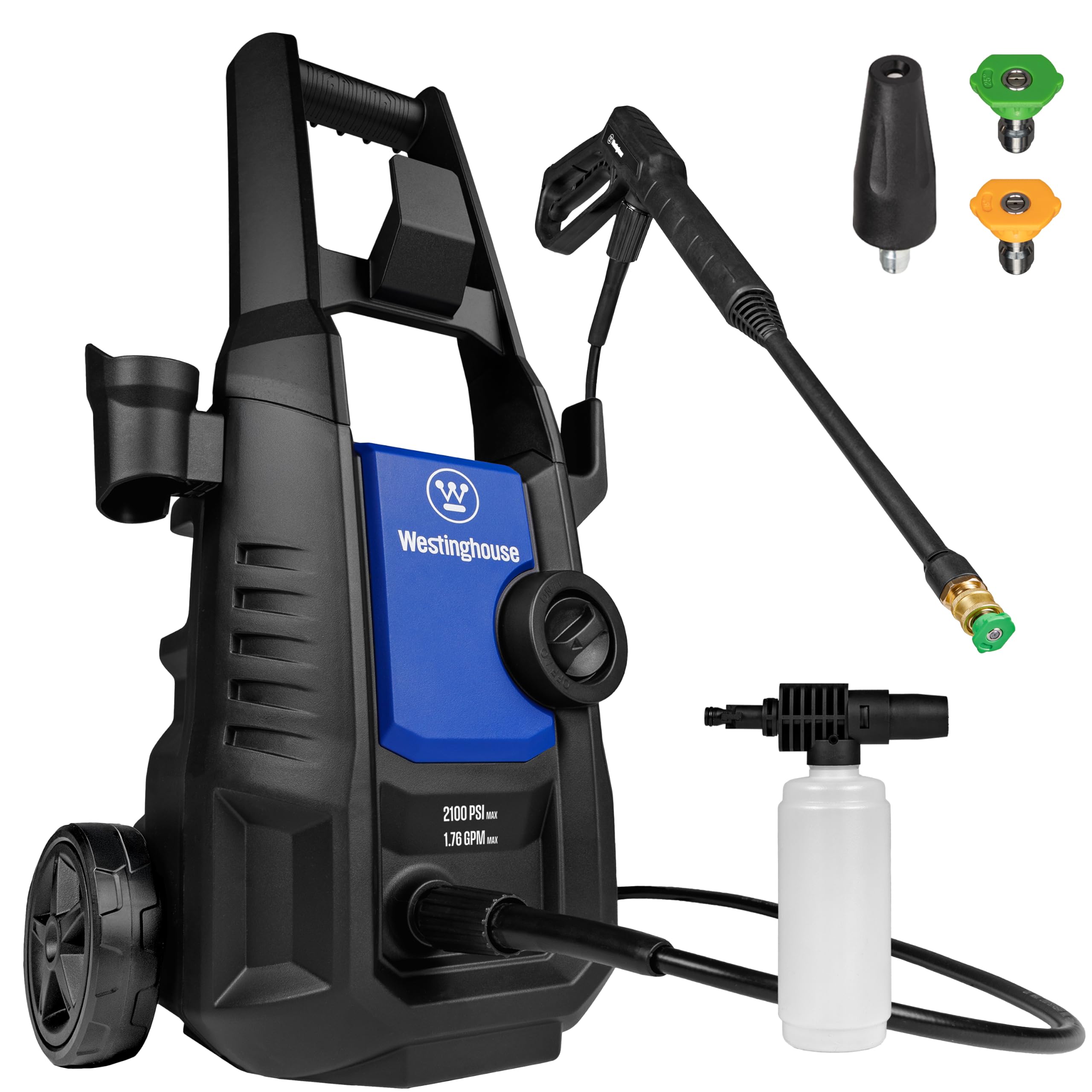 Westinghouse ePX3050 Electric Pressure Washer, 2100 Max PSI 1.76 Max GPM with Fo
