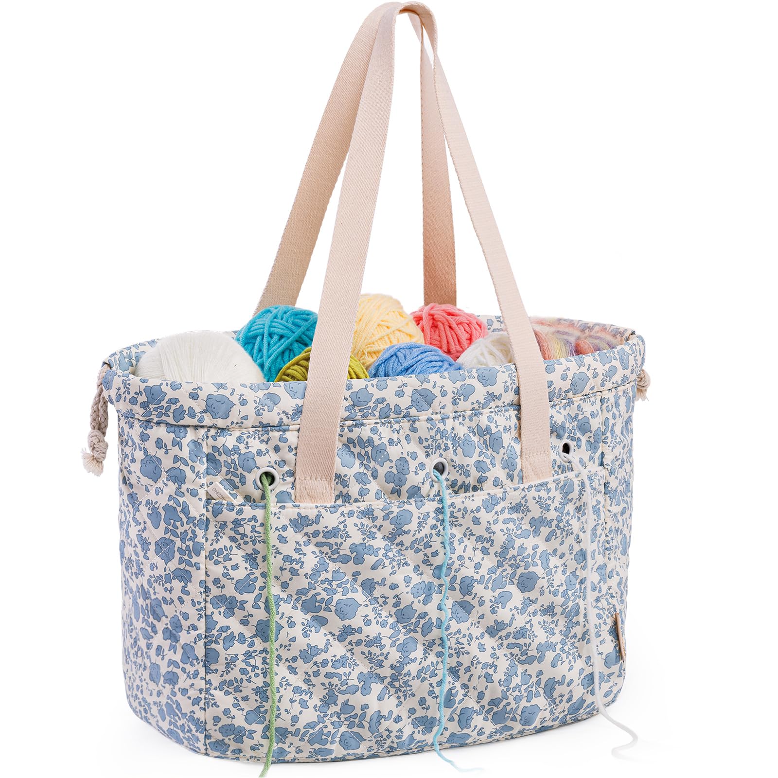 MYBAGZING Portable Crochet Bag Organizer with Crochet Hook Organizer Roll | Quil