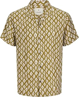 Jack & Jones Jjejeff AOP Resort Shirt SS Sn Camiseta Hombre (Pack de 1)