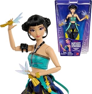 ​Mattel Kpop Demon Hunters HUNTR/X Zoey Fashion Doll | Wearing “How It’s Done” Performance Look, Spirit Blades Accessory, Inspired by the Movie