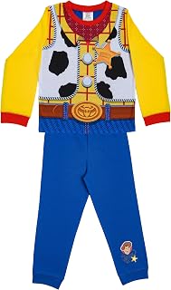 Toy Story Toddler Boys Pyjamas Set Woody & Buzz Lightyear Ages 2–5 Years | Dress Up PJs Nightwear Long Sleeve Top & Bottoms